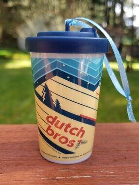 2018 Dutch Bros Christmas Ornament - 2 Piece